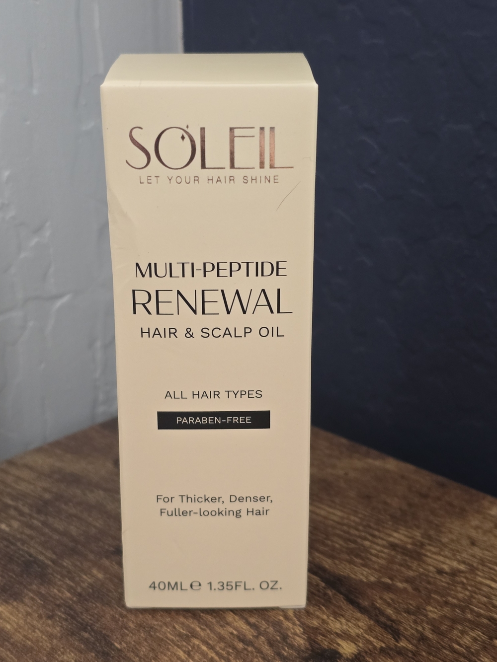 SOLEIL Multi-Peptide Renewal Hair & Scalp Oil — Cream